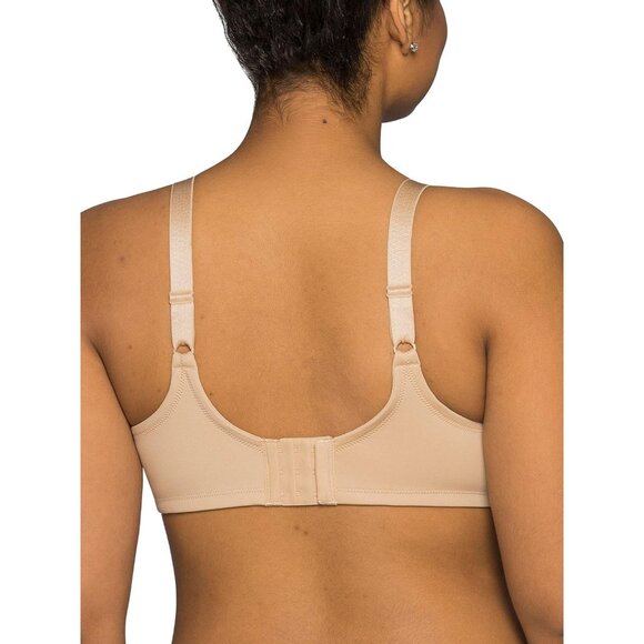 Vanity Fair Size Beauty Back Smoothing Minimizer Bra Damask Neutral Brown 38DDD - Picture 7 of 9